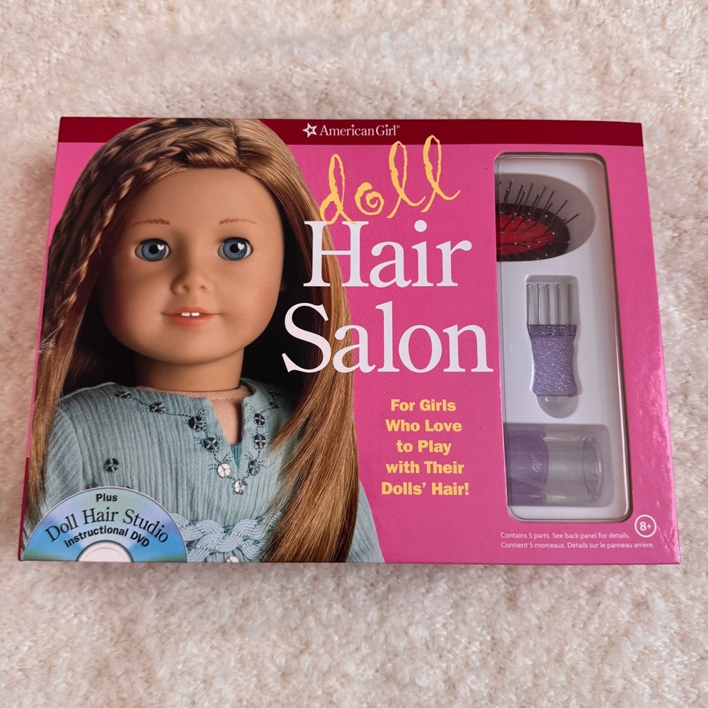 American Girl Hair Salon Kit - includes Brush instructional DVD